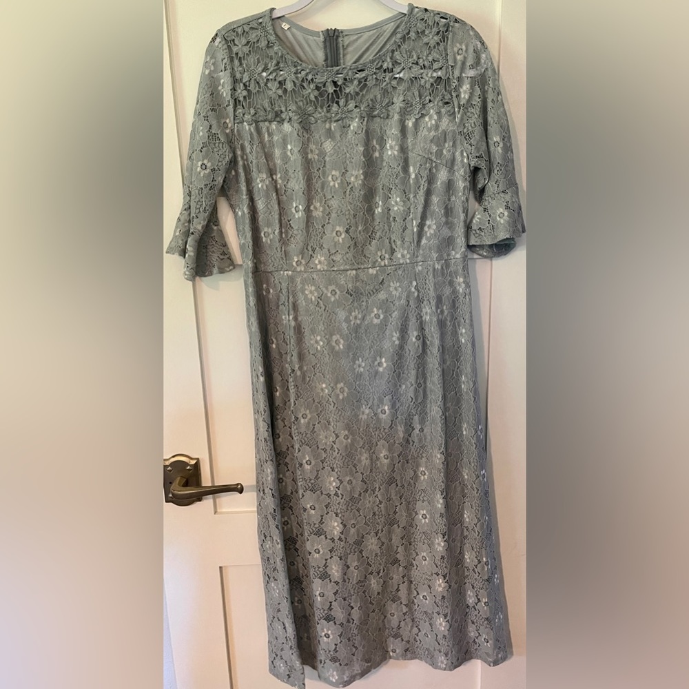 Grey lace Dress